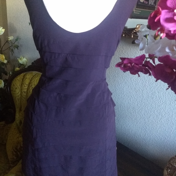 Plum Flap Short Dress - Picture 3 of 4
